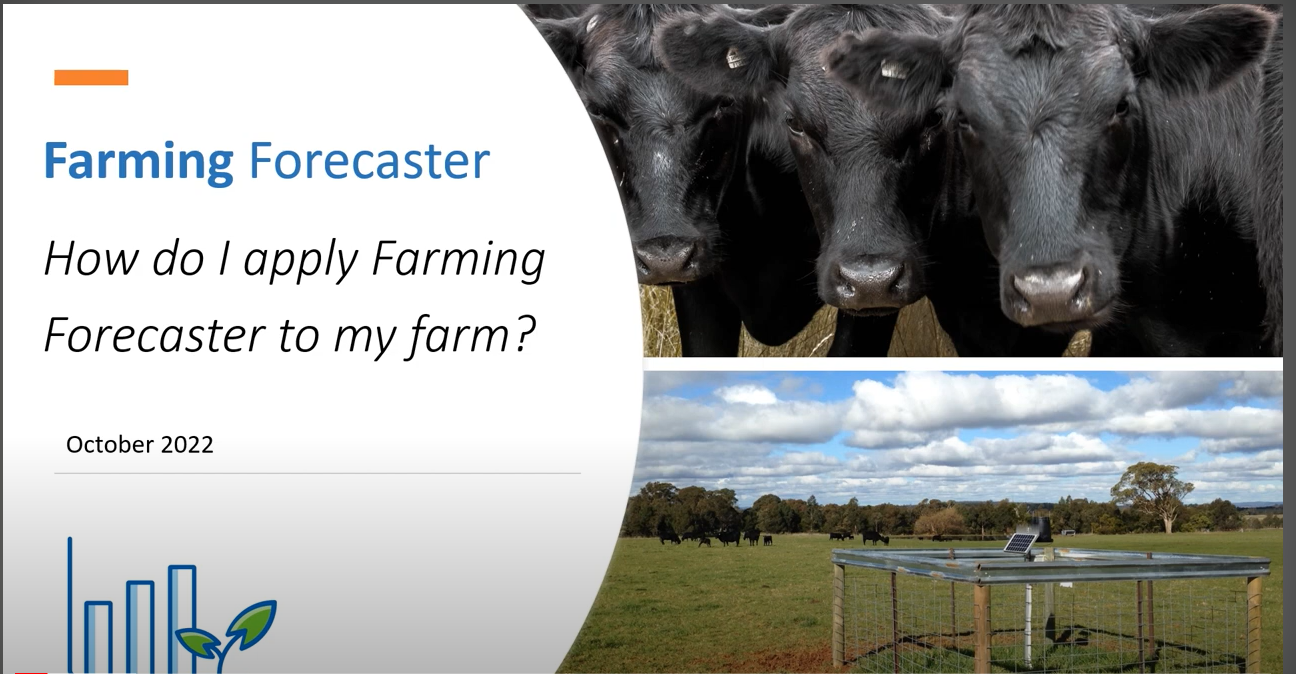 Applying Farming Forecaster to my farm
